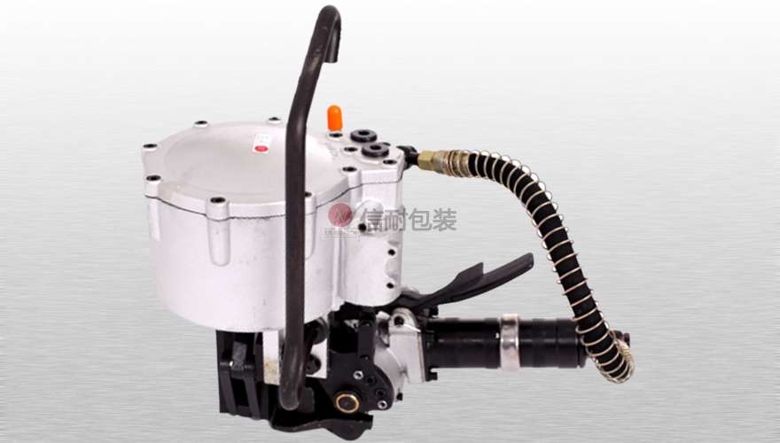 上海信耐中標(biāo)攀鋼氣動(dòng)鋼帶打包機(jī)